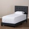 Baxton Studio Brookfield Modern Charcoal Grey Twin Size Bed 138-7594 - alternate 4